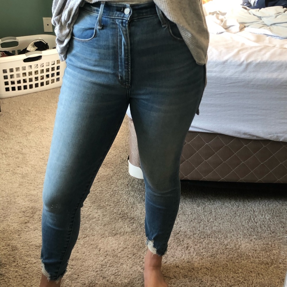 Abercrombie ultra high rise super skinny jeans
